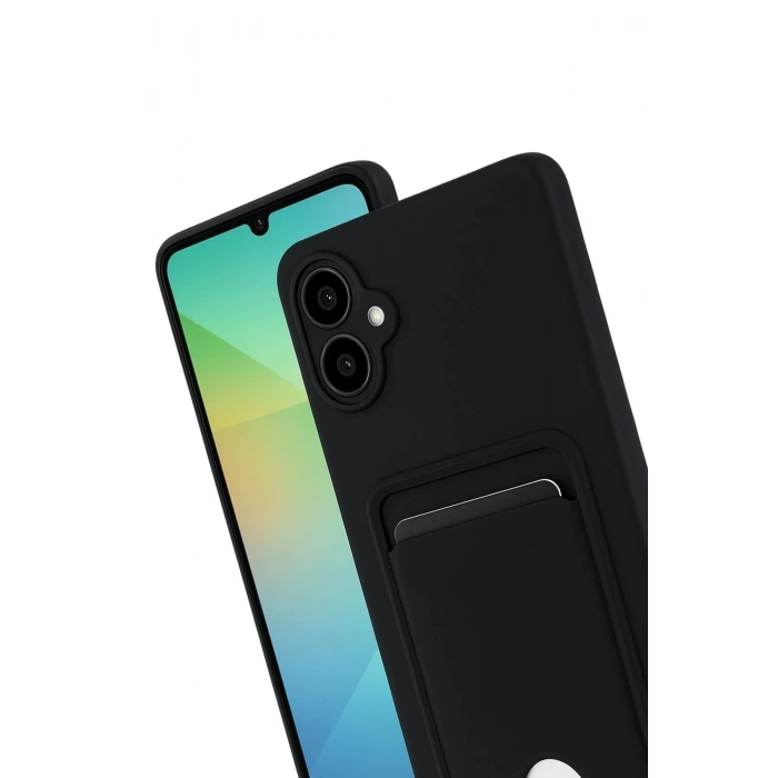 Samsung Galaxy A07 Kelvin Kartvizitli Silikon - Siyah