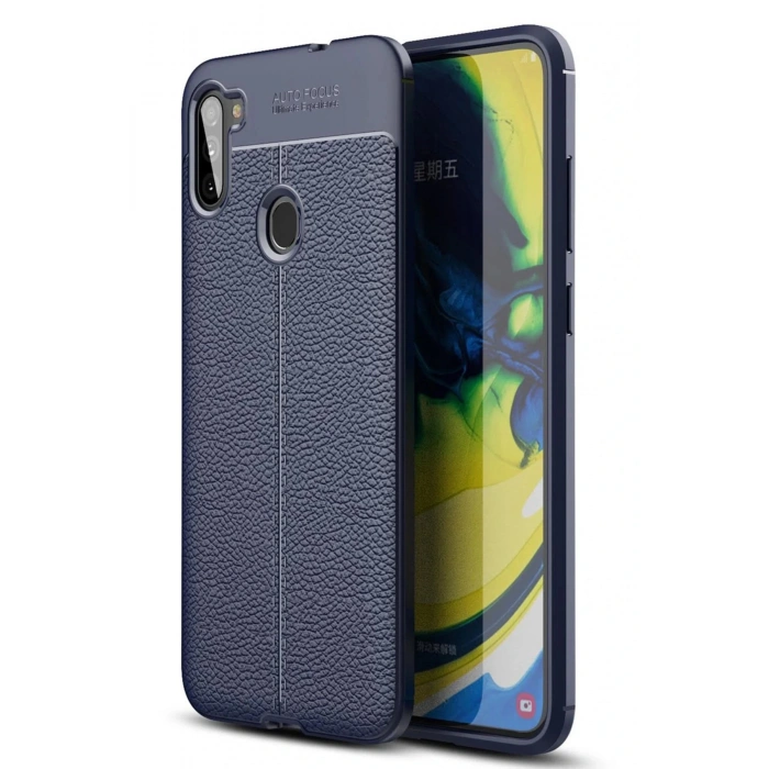 Samsung Galaxy A11 Kılıf Auto Focus Kapak - Lacivert