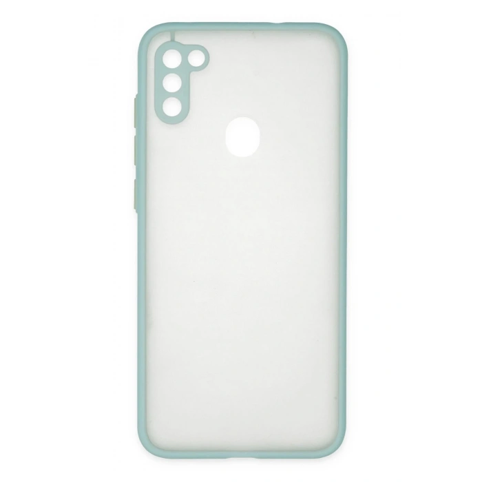 Samsung Galaxy A11 Kılıf Montreal Silikon Kapak - Turkuaz