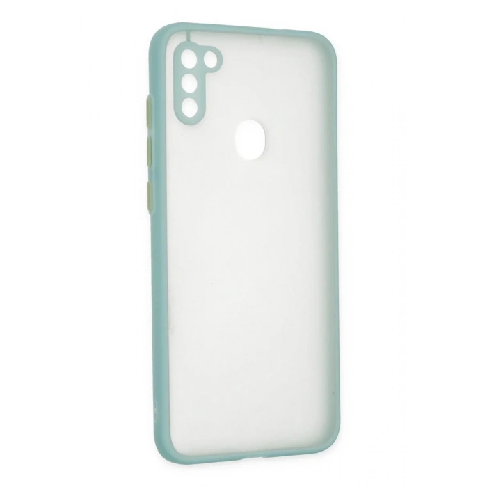 Samsung Galaxy A11 Kılıf Montreal Silikon Kapak - Turkuaz
