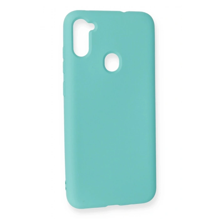 Samsung Galaxy A11 Kılıf Nano içi Kadife Silikon - Turkuaz