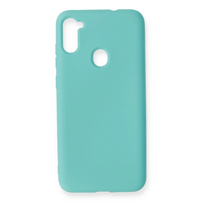 Samsung Galaxy A11 Kılıf Nano içi Kadife Silikon - Turkuaz