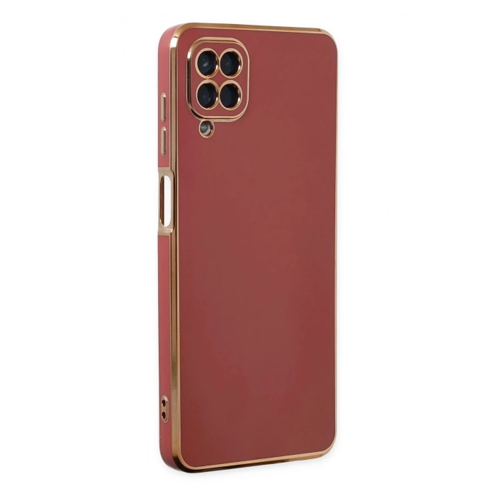 Samsung Galaxy A12 Kılıf Volet Silikon - Kırmızı