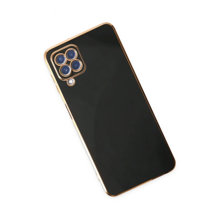 Samsung Galaxy A12 Kılıf Volet Silikon - Siyah