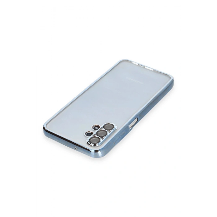 Samsung Galaxy A13 4G Kılıf Lensli Silikon - Açık Mavi