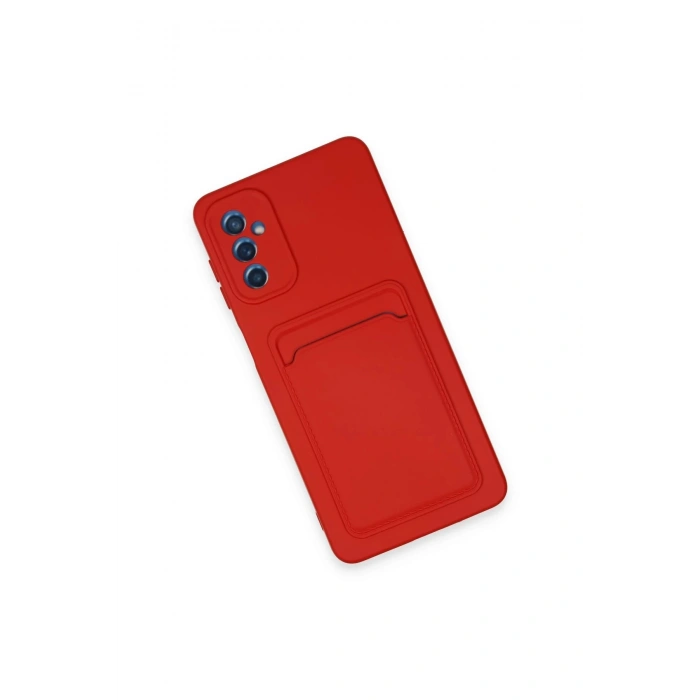 Samsung Galaxy A14 4G Kılıf Kelvin Kartvizitli Silikon - Kırmızı