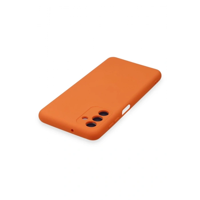 Samsung Galaxy A14 4G Kılıf Nano içi Kadife Silikon - Turuncu