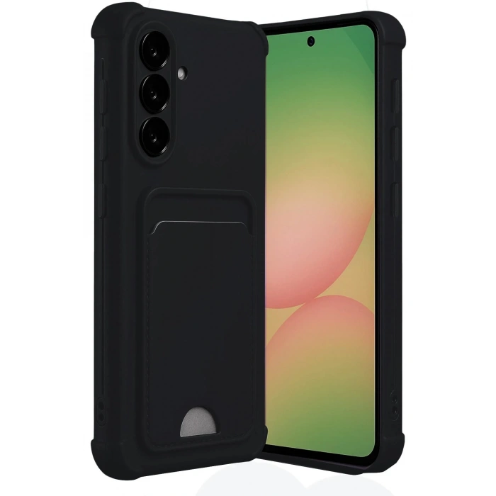 Samsung Galaxy A17 5G Kelvin Kartvizitli Silikon - Siyah