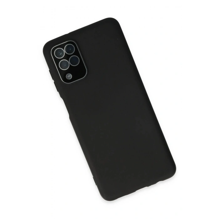 Samsung Galaxy A22 Kılıf Lansman Glass Kapak - Siyah