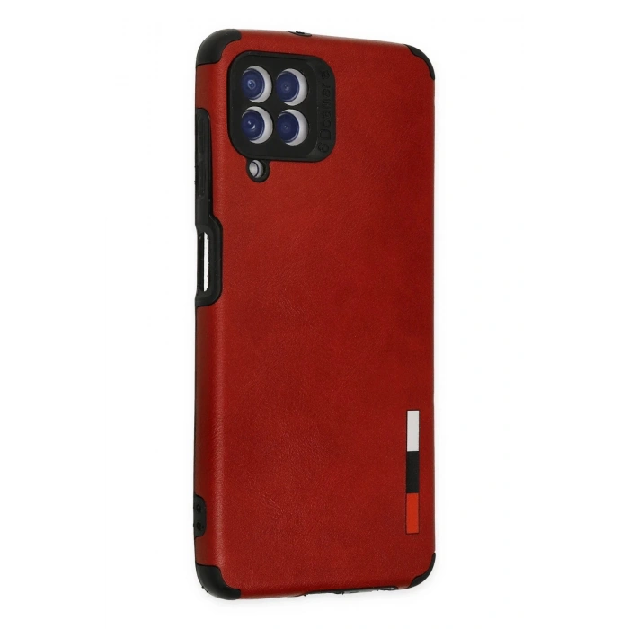 Samsung Galaxy A22 Kılıf Loop Deri Silikon - Kırmızı