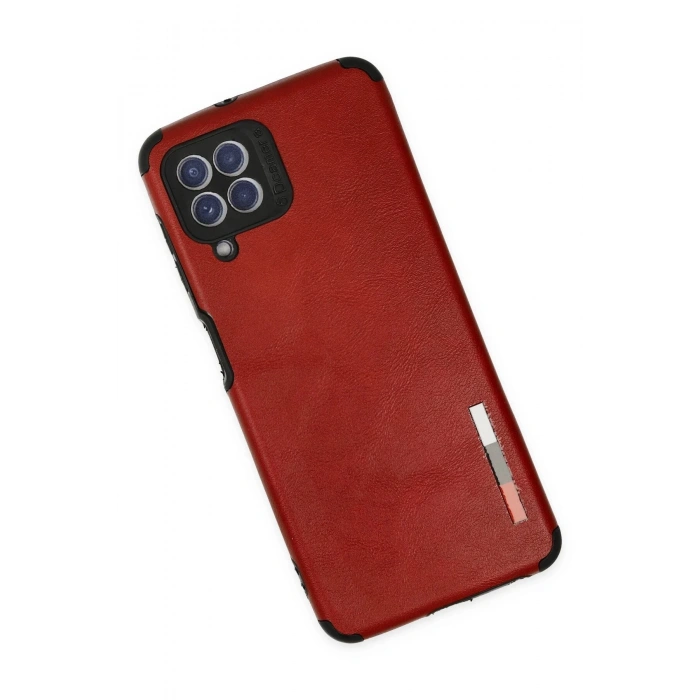 Samsung Galaxy A22 Kılıf Loop Deri Silikon - Kırmızı