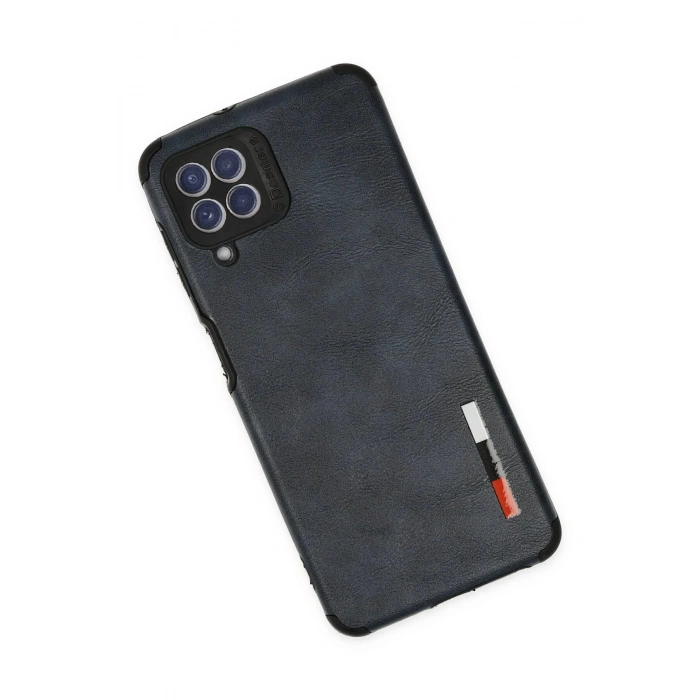 Samsung Galaxy A22 Kılıf Loop Deri Silikon - Lacivert