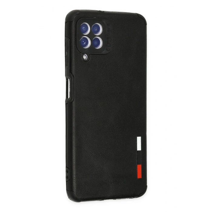 Samsung Galaxy A22 Kılıf Loop Deri Silikon - Siyah