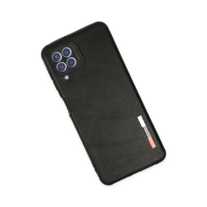 Samsung Galaxy A22 Kılıf Loop Deri Silikon - Siyah