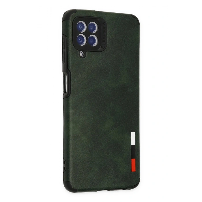 Samsung Galaxy A22 Kılıf Loop Deri Silikon - Yeşil