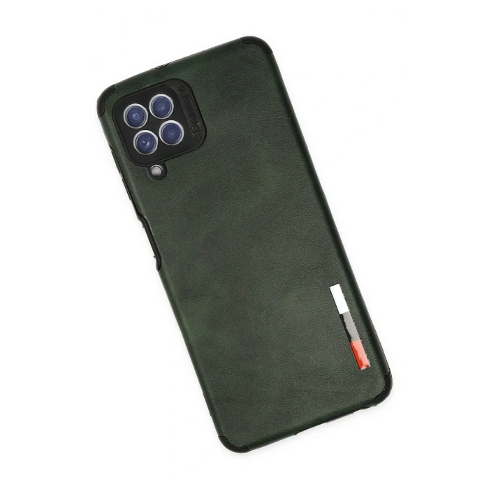 Samsung Galaxy A22 Kılıf Loop Deri Silikon - Yeşil