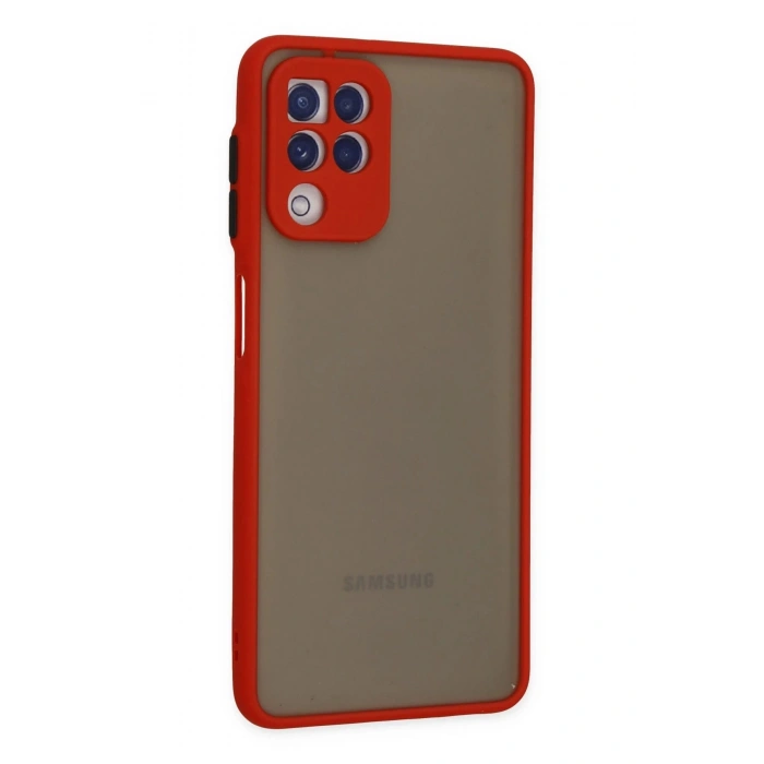 Samsung Galaxy A22 Kılıf Montreal Silikon Kapak - Kırmızı