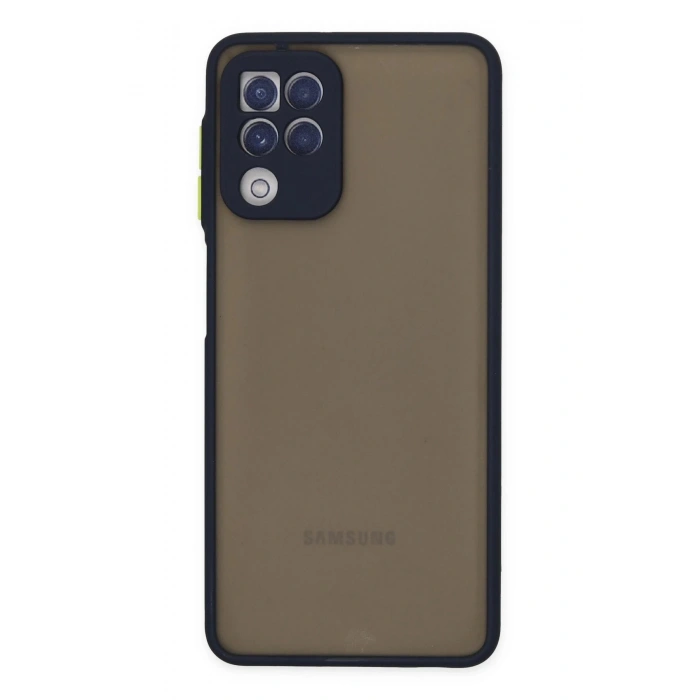 Samsung Galaxy A22 Kılıf Montreal Silikon Kapak - Lacivert