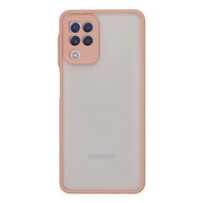 Samsung Galaxy A22 Kılıf Montreal Silikon Kapak - Pembe