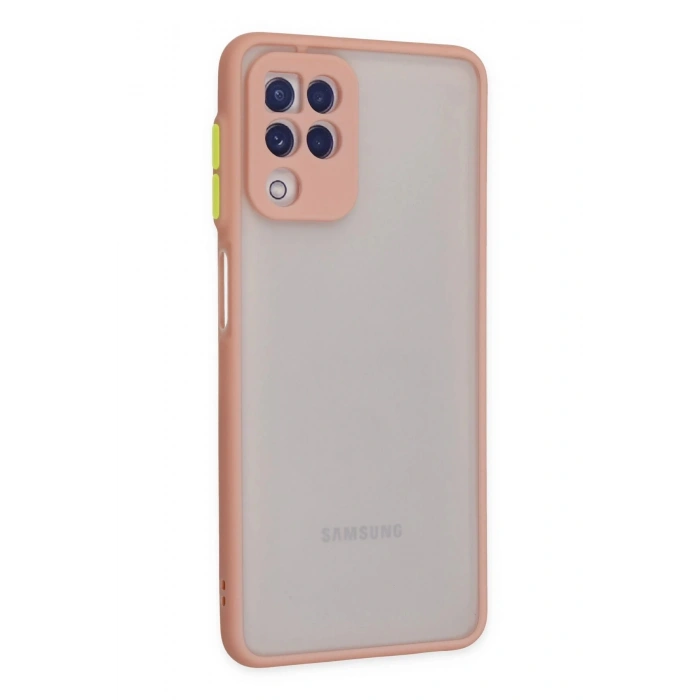Samsung Galaxy A22 Kılıf Montreal Silikon Kapak - Pembe