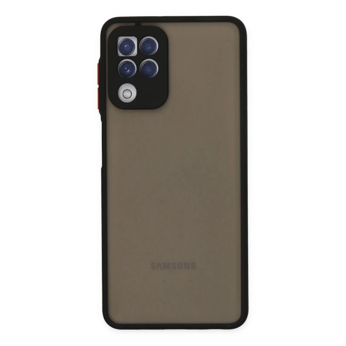 Samsung Galaxy A22 Kılıf Montreal Silikon Kapak - Siyah