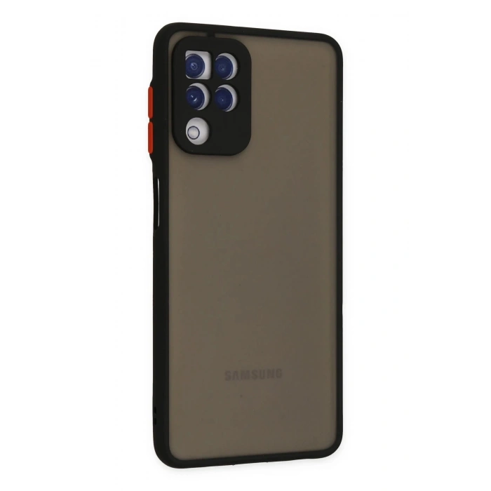 Samsung Galaxy A22 Kılıf Montreal Silikon Kapak - Siyah