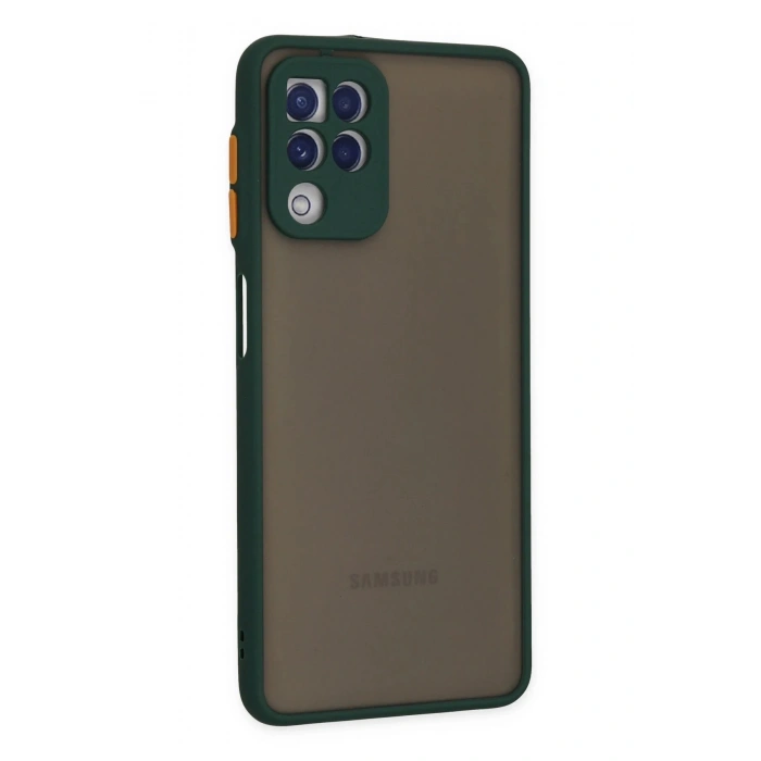 Samsung Galaxy A22 Kılıf Montreal Silikon Kapak - Yeşil