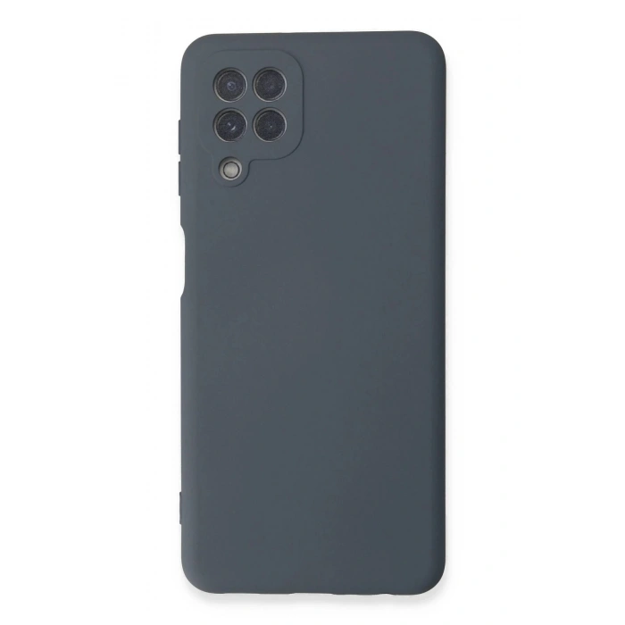 Samsung Galaxy A22 Kılıf Nano içi Kadife Silikon - Gri