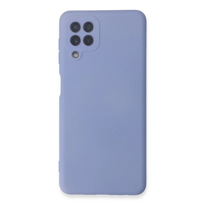 Samsung Galaxy A22 Kılıf Nano içi Kadife Silikon - Lila