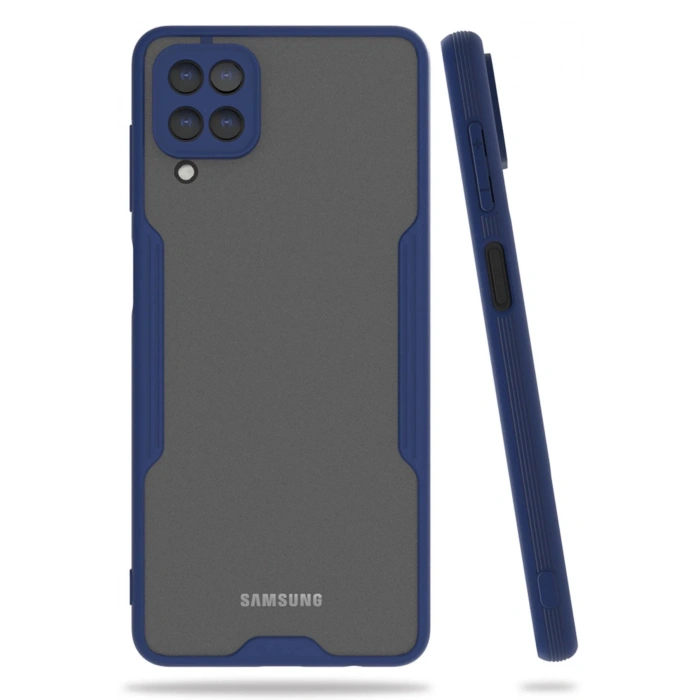 Samsung Galaxy A22 Kılıf Platin Silikon - Lacivert