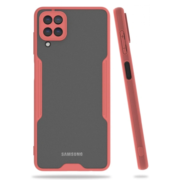 Samsung Galaxy A22 Kılıf Platin Silikon - Pembe