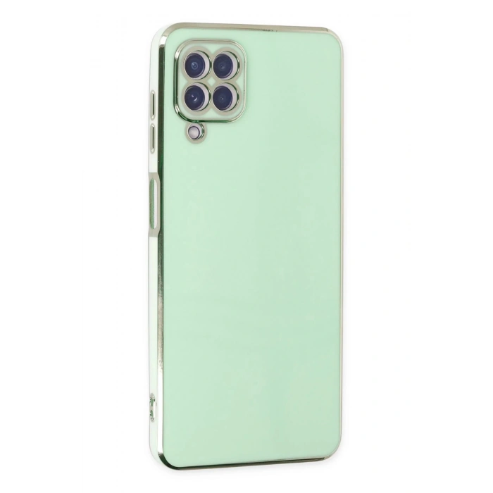 Samsung Galaxy A22 Kılıf Volet Silikon - Açık Yeşil