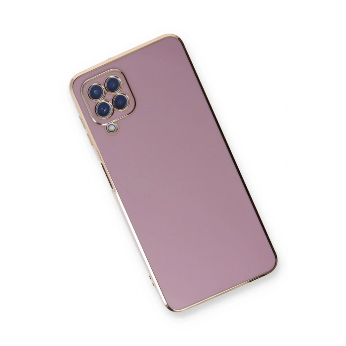 Samsung Galaxy A22 Kılıf Volet Silikon - Mor