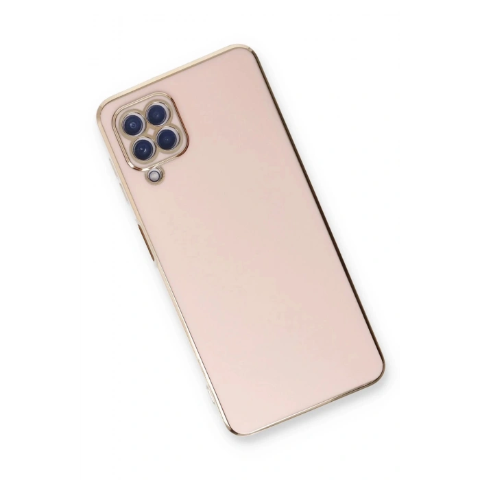 Samsung Galaxy A22 Kılıf Volet Silikon - Pembe