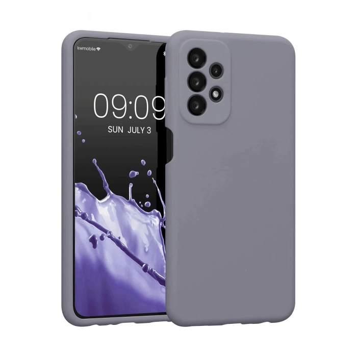 Samsung Galaxy A23 4G Kılıf First Silikon - Gri