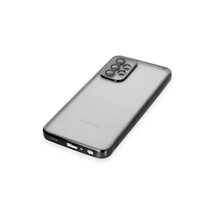 Samsung Galaxy A23 4G Kılıf Lensli Silikon - Siyah