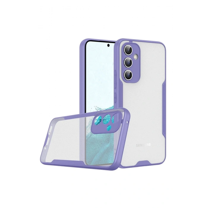 Samsung Galaxy A24 4G Kılıf Platin Silikon - Lila