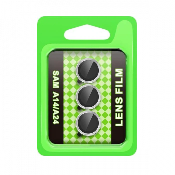 Samsung Galaxy A24 4G Raze Metal Kamera Lens - Gümüş