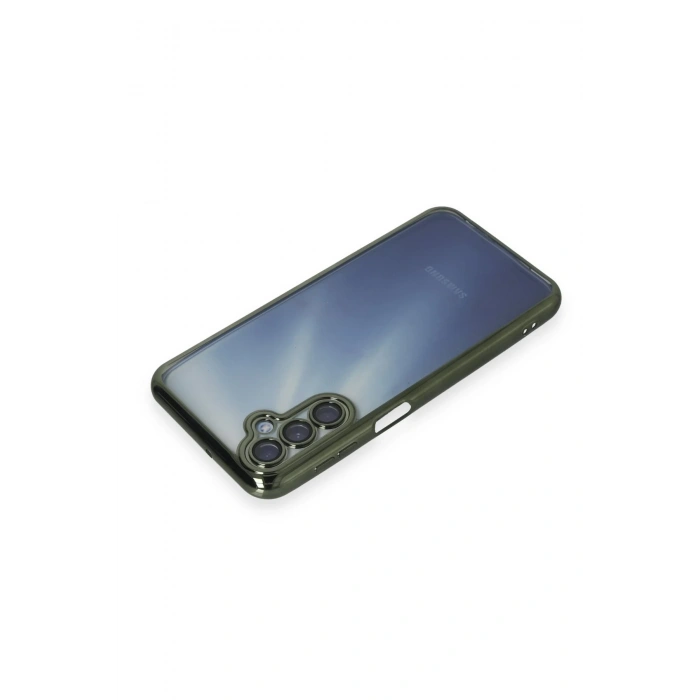 Samsung Galaxy A25 5G Kılıf Razer Lensli Silikon - Yeşil