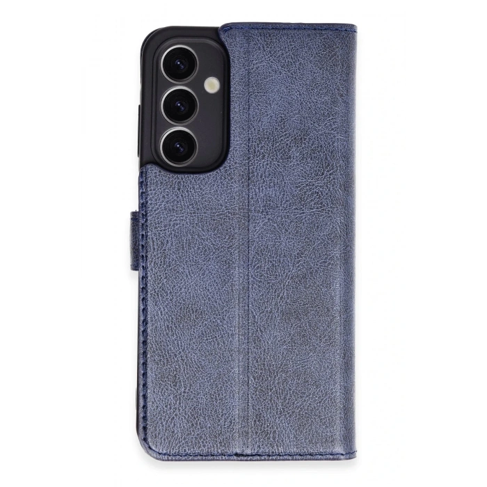 Samsung Galaxy A25 5G Kılıf Trend S Plus Kapaklı Kılıf - Lacivert