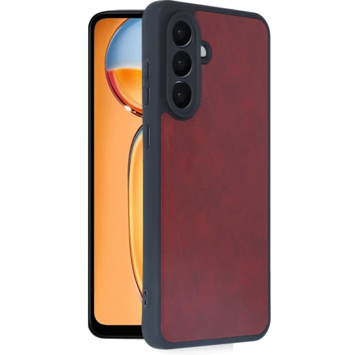 Samsung Galaxy A26 Kılıf Aras Deri Kapak - Bordo