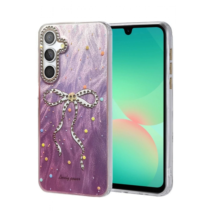 Samsung Galaxy A26 Kılıf Blade Aynalı Desenli Kapak - Desen 1