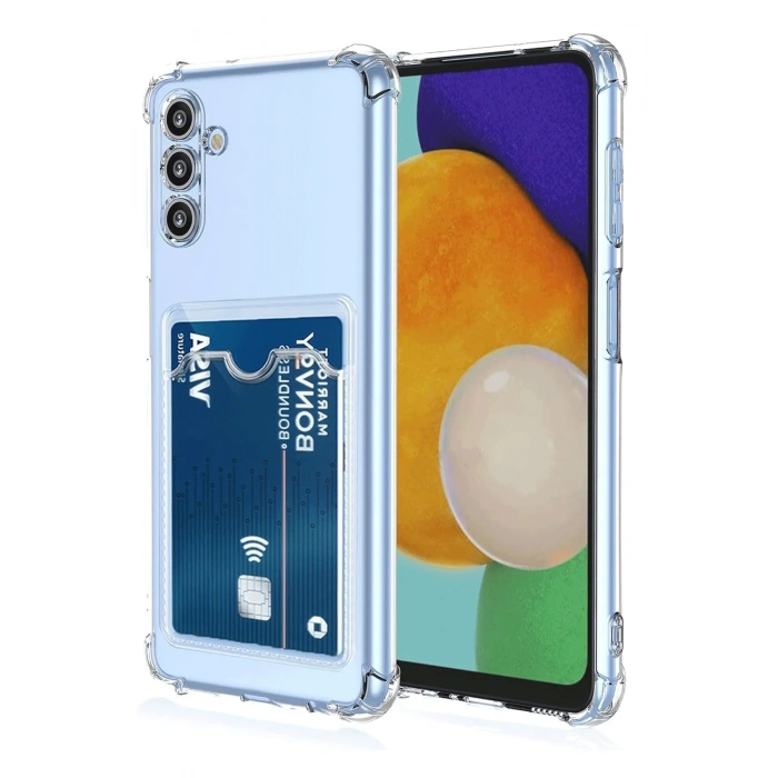 Samsung Galaxy A26 Kılıf Kart Şeffaf Silikon - Şeffaf