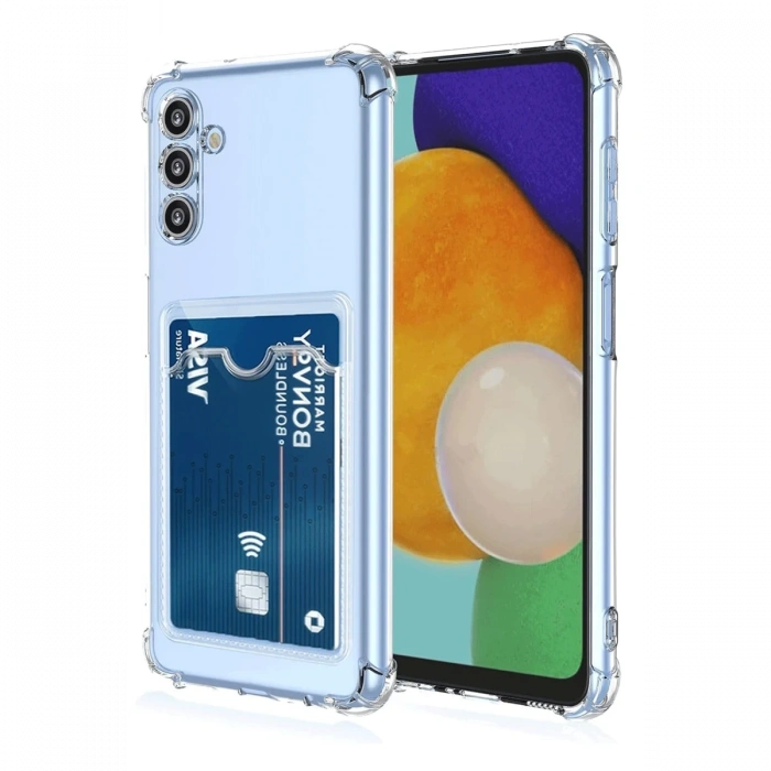 Samsung Galaxy A26 Kılıf Kart Şeffaf Silikon - Şeffaf