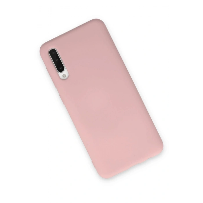 Samsung Galaxy A30S Kılıf Nano içi Kadife Silikon - Pudra
