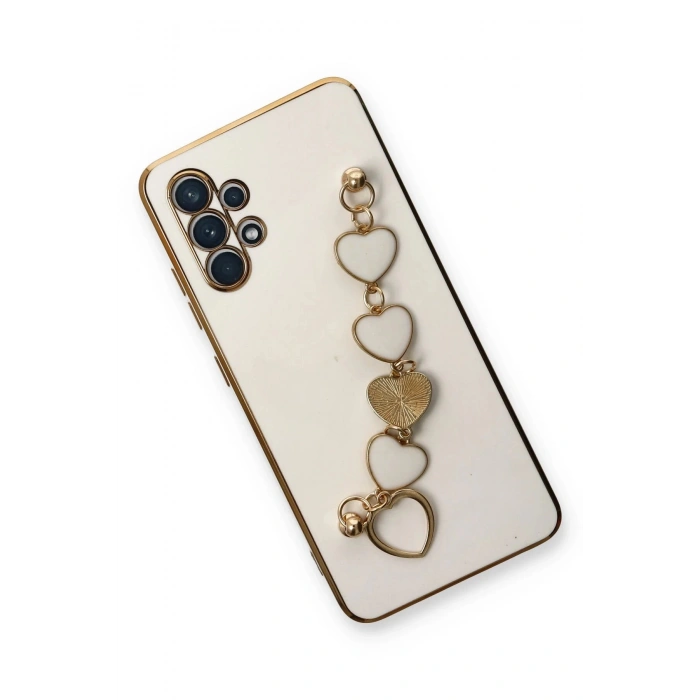 Samsung Galaxy A32 Kılıf Esila Silikon - Beyaz