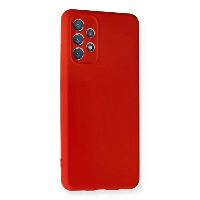 Samsung Galaxy A32 Kılıf Nano içi Kadife Silikon - Kırmızı
