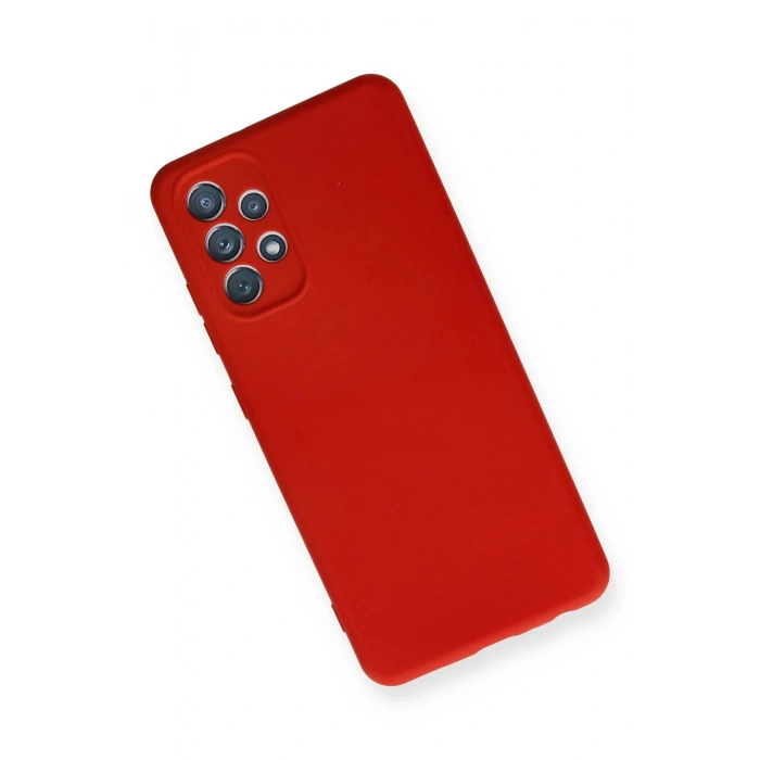 Samsung Galaxy A32 Kılıf Nano içi Kadife Silikon - Kırmızı