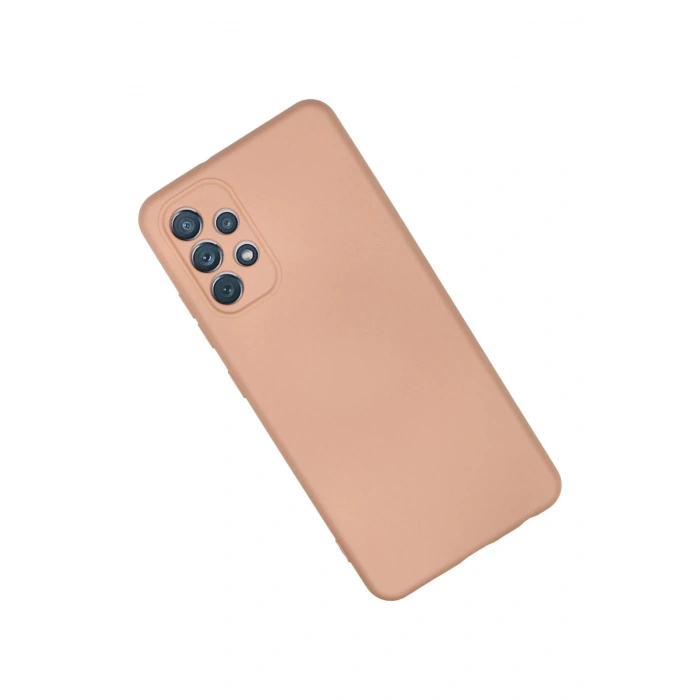 Samsung Galaxy A32 Kılıf Nano içi Kadife Silikon - Pudra