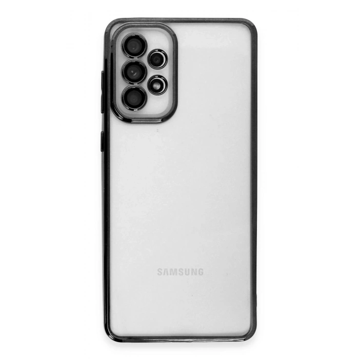 Samsung Galaxy A33 5G Kılıf Lensli Silikon - Siyah